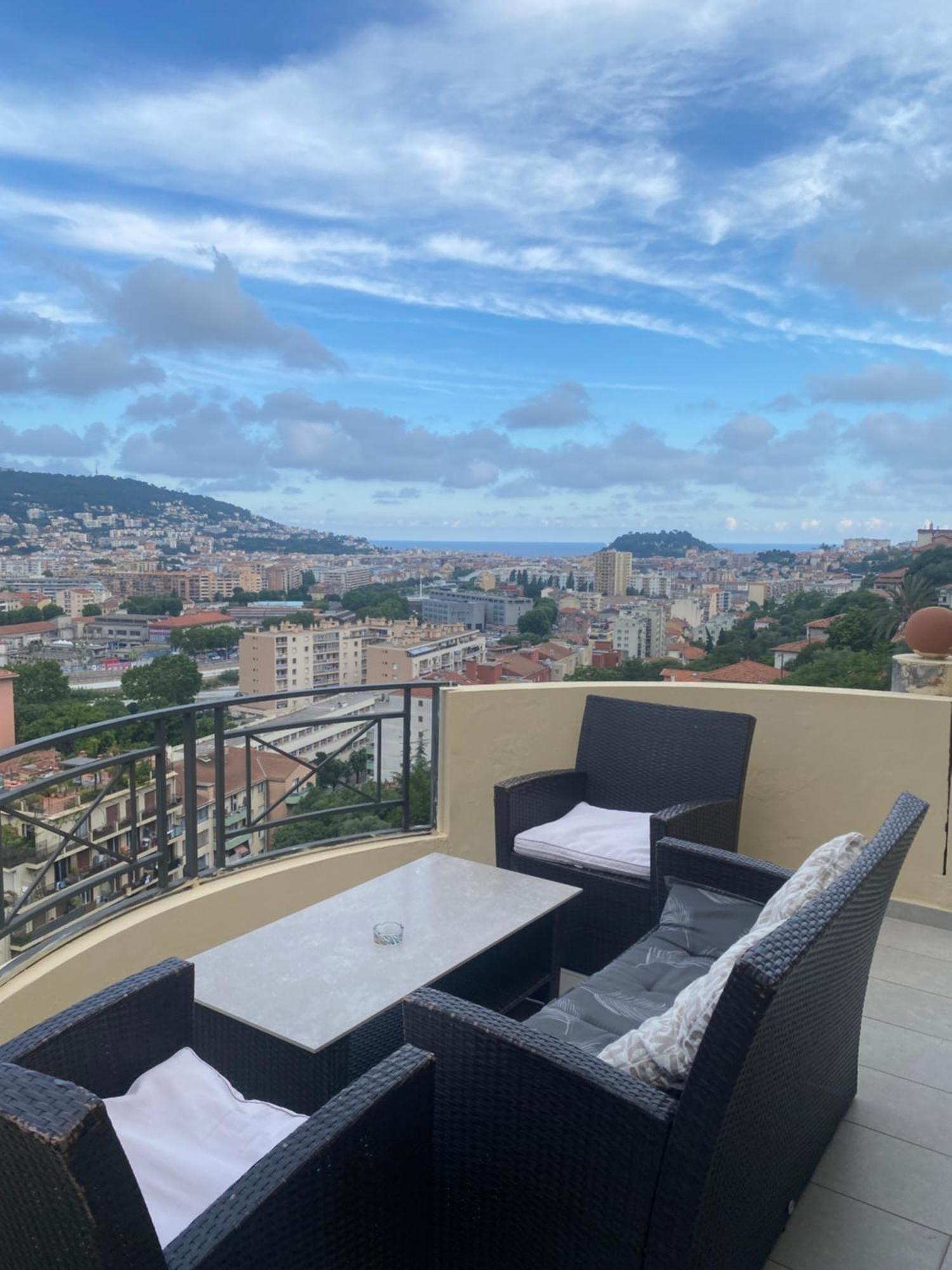 Appartement-Nice 01 Vue Mer - Panoramique Wifi-Parking Экстерьер фото